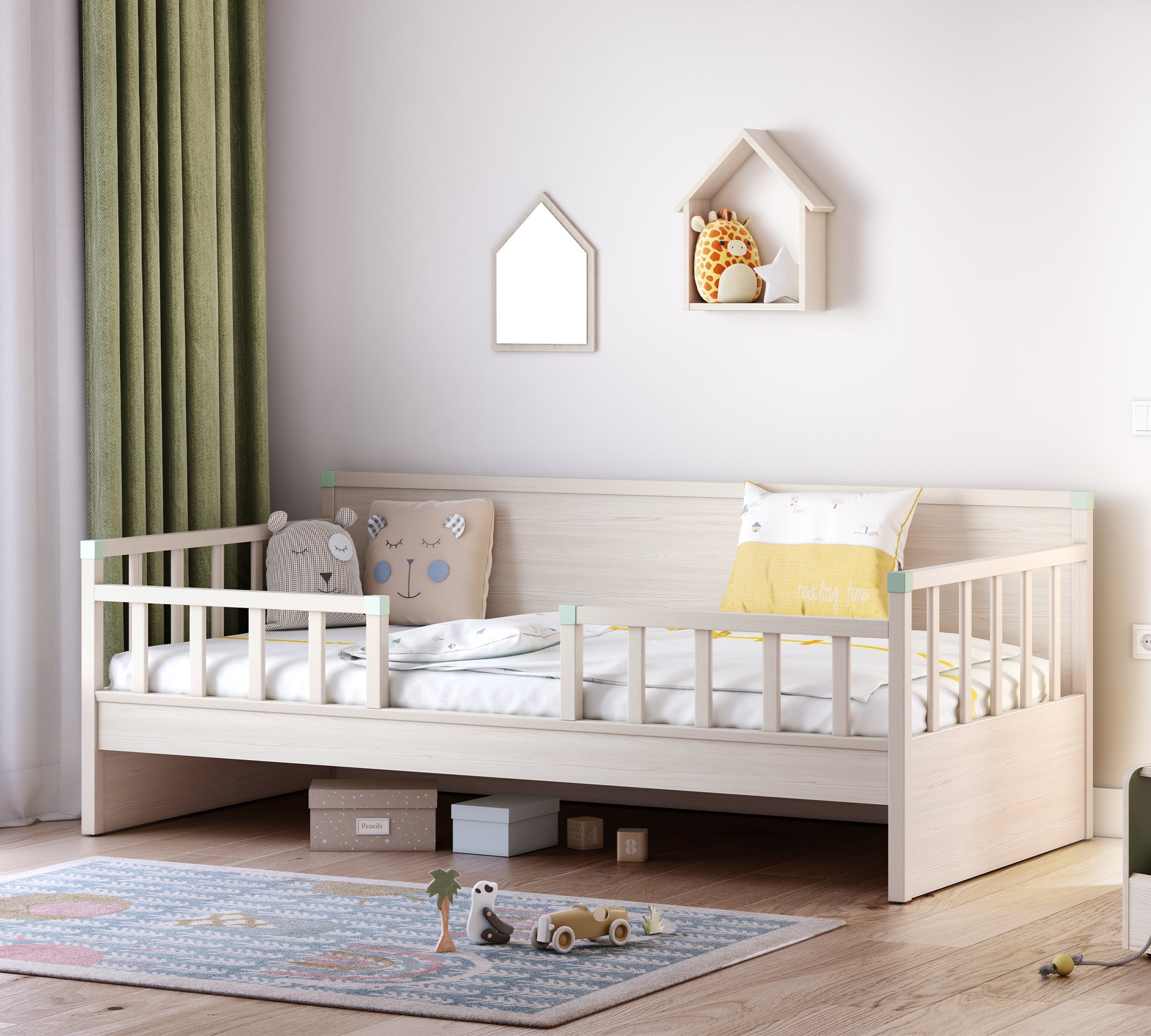 Daybed Bed Without Roof (Montes Natural)(100x200 cm) – Cilek World