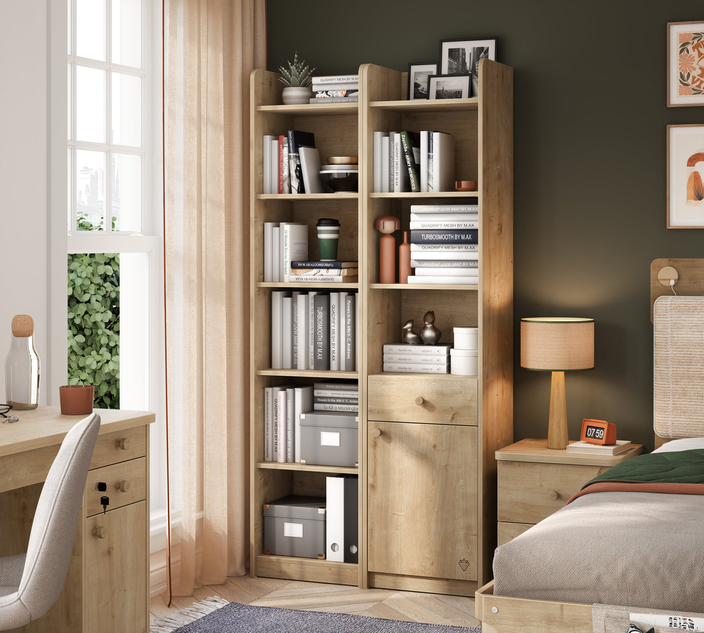 Mocha Çekmeceli مكتبة