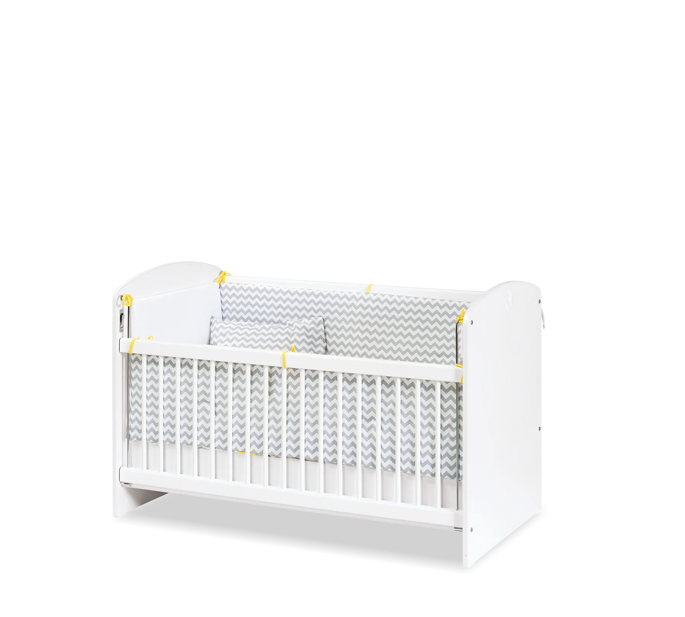 Gewöhnliches Babybett Weiß (höhenverstellbar) (60x120 cm)