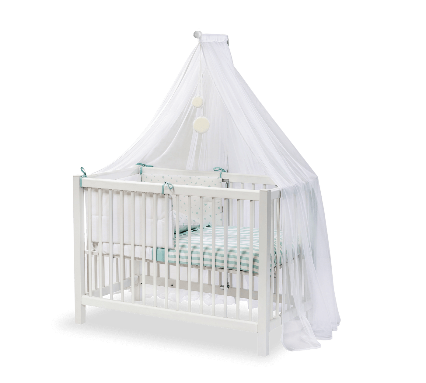 BABY BED WHITE КРОВАТЬ МИНИ (50x100 см) 