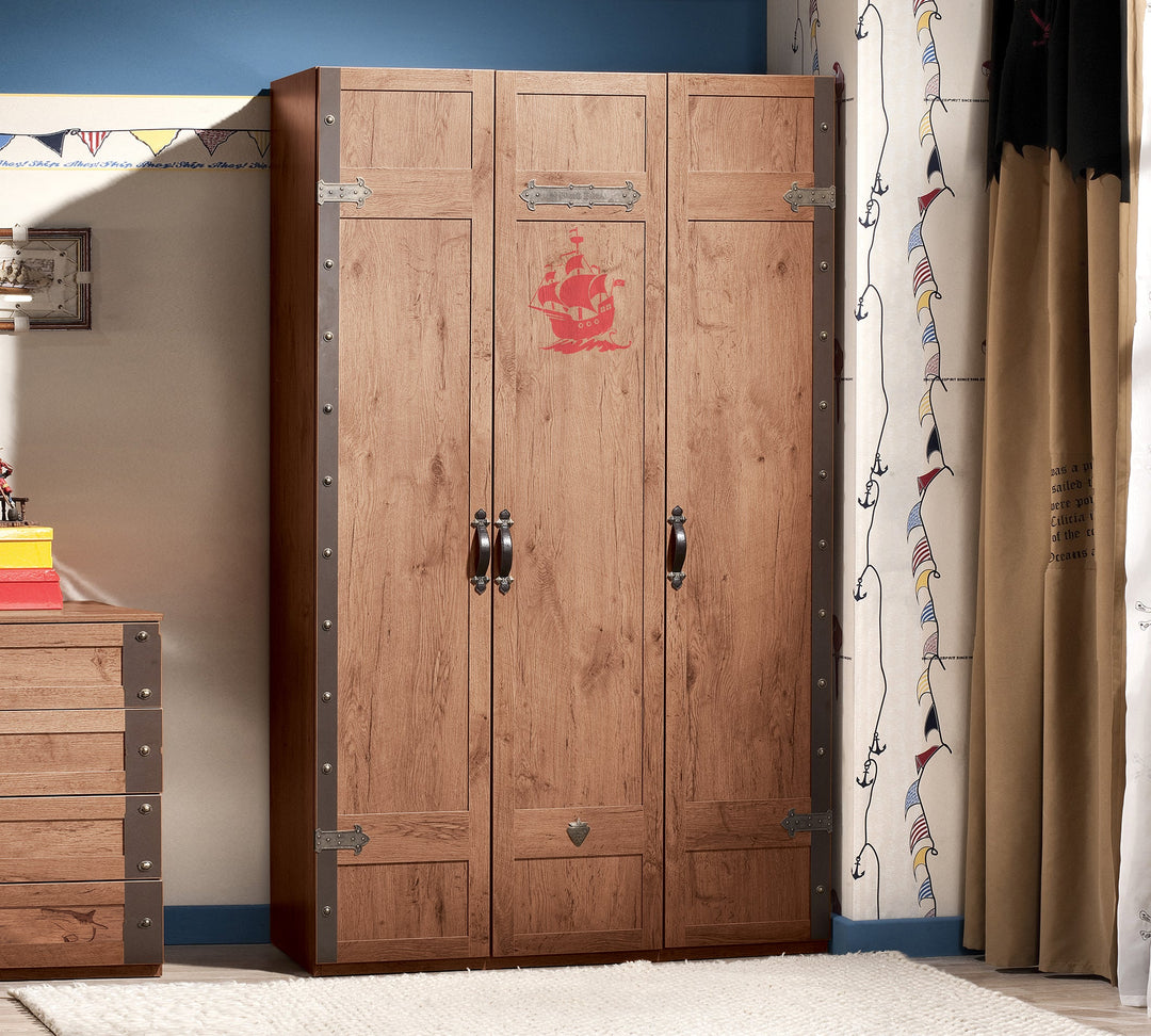 Pirate 3 Doors Wardrobe – Cilek World