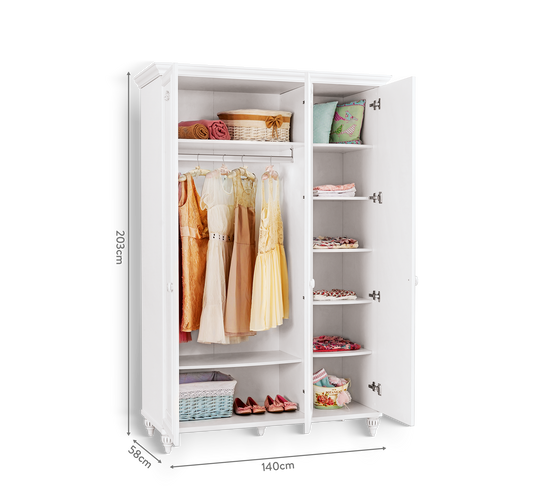 Romantic 3 Doors Wardrobe – Cilek World