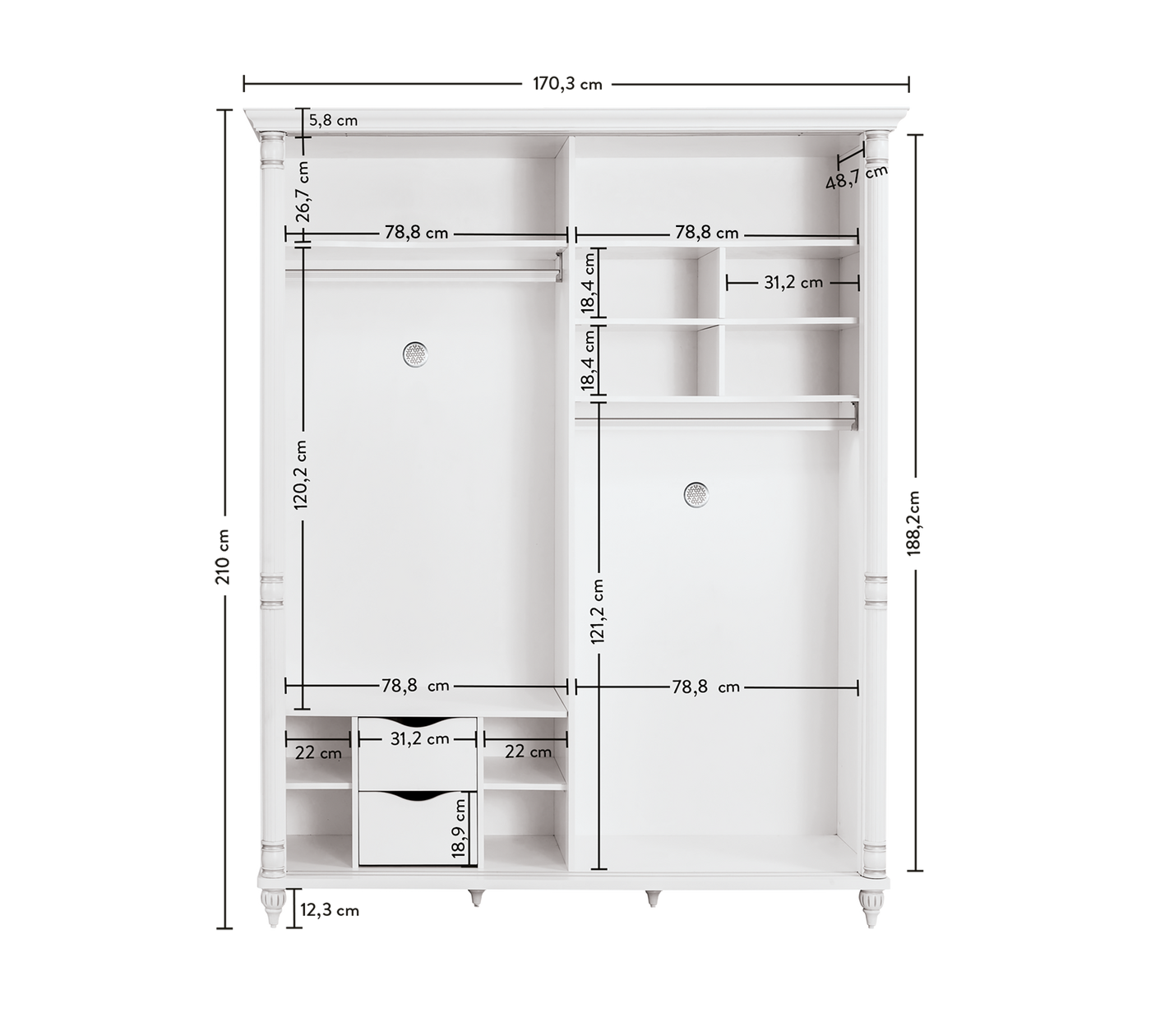 Romantic Schiebeschrank
