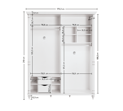 Romantic Schiebeschrank