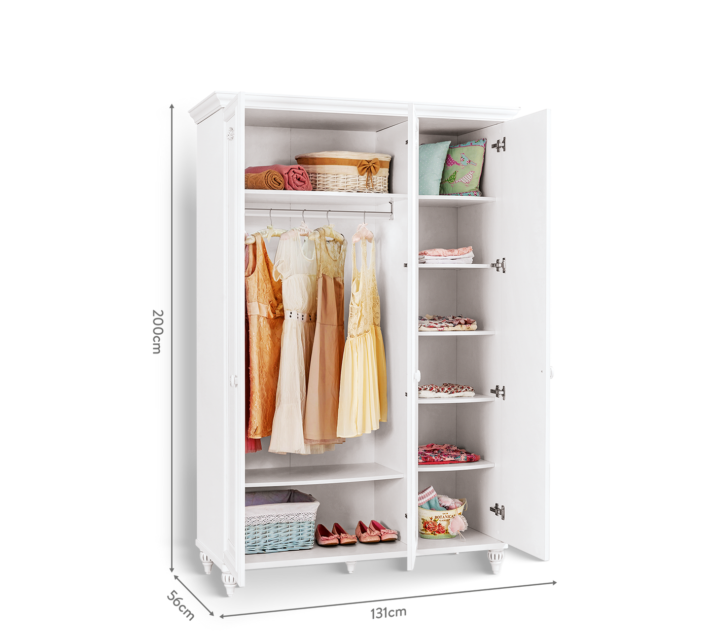 Romantica 3 Doors Wardrobe – Cilek World