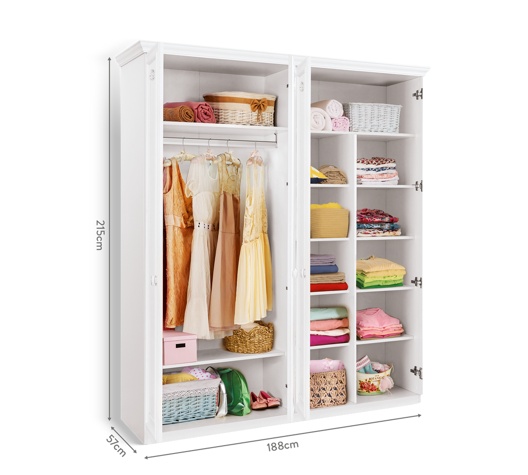 Romantica 4 Doors Wardrobe – Cilek World
