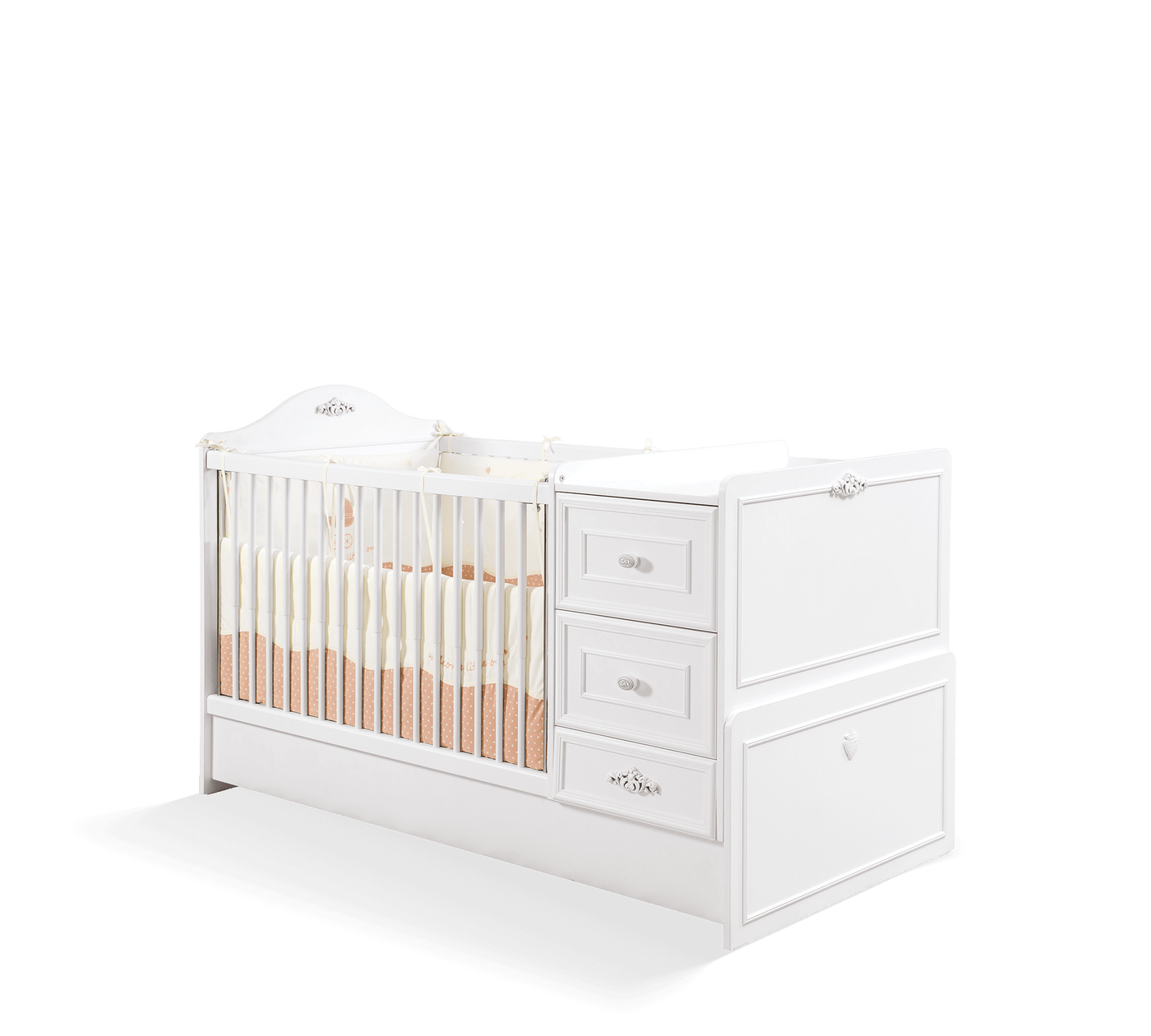 Romantica Convertible Baby Bed (75x160 cm)