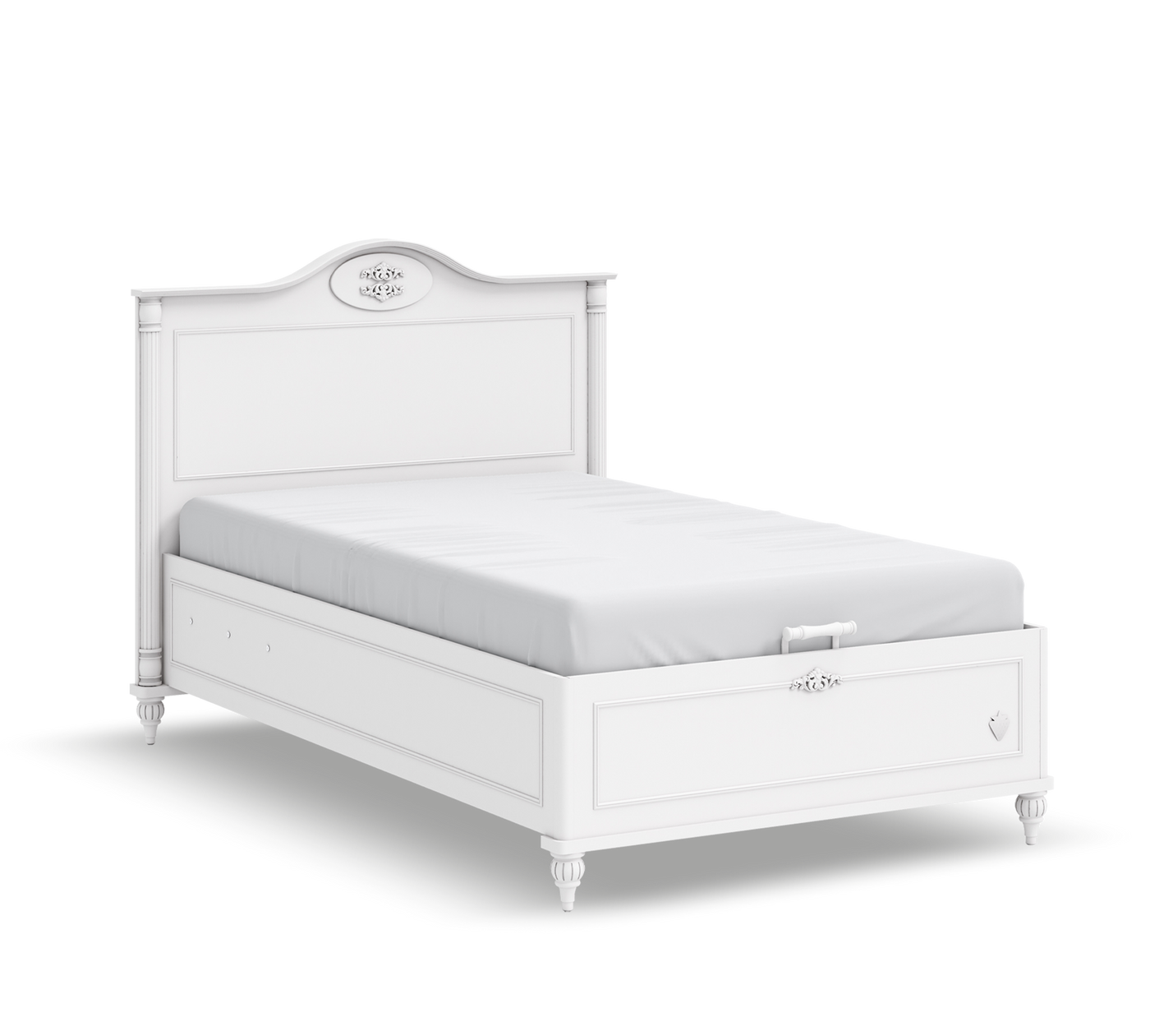Romantic Headless Bed Withbase (120x200 cm)