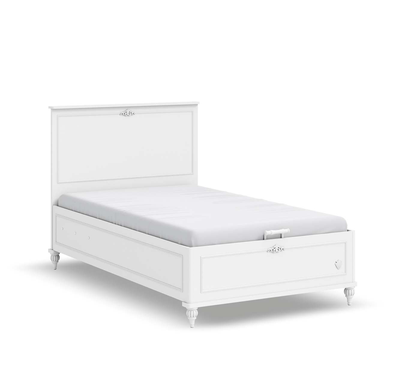 Romantic Headless Bed Withbase (120x200 cm)