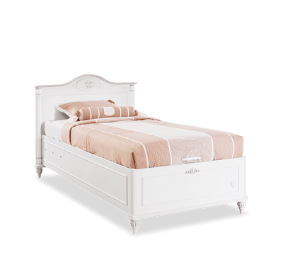 Romantic Bett mit Stauraum (100x200 cm)