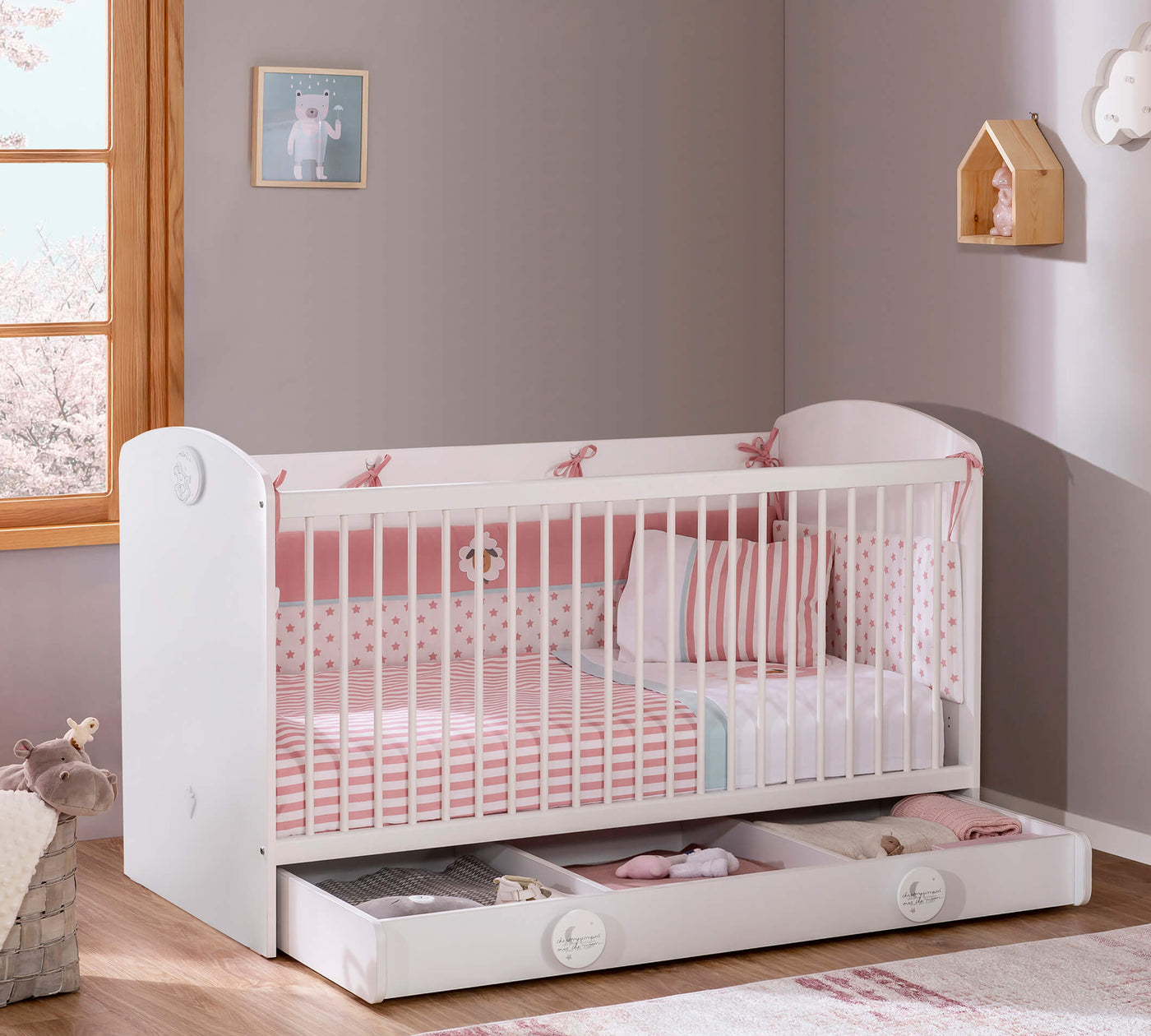 НИША ПОД КРОВАТЬ С СЕКЦИЯМИ BABY COTTON (70x140 см)