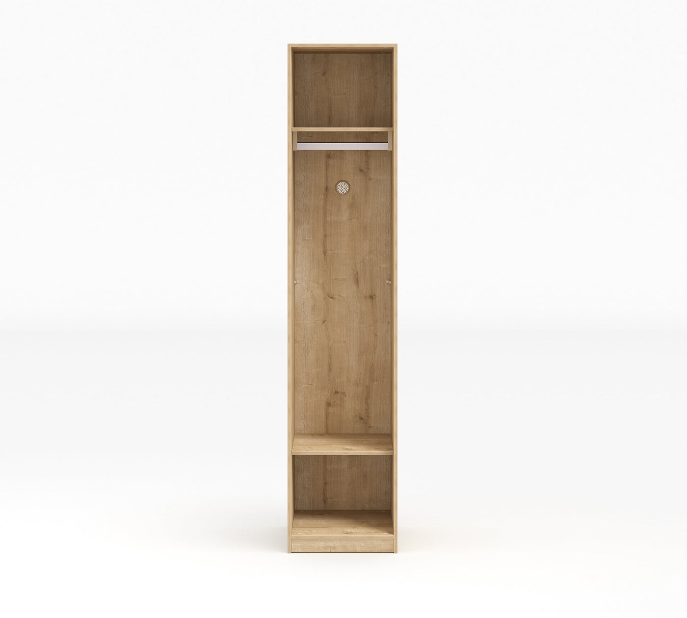 Mocha 1 Doors Wardrobe