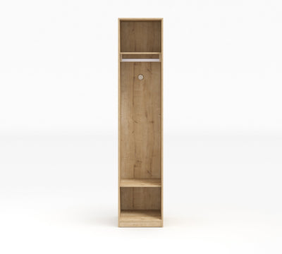 Mocha 1 Doors Wardrobe