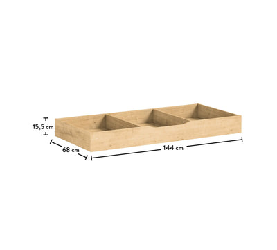 Mocha Baby Bed Pull-out Drawer (70x145 cm)