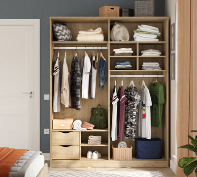Mocha Sliding Wardrobe