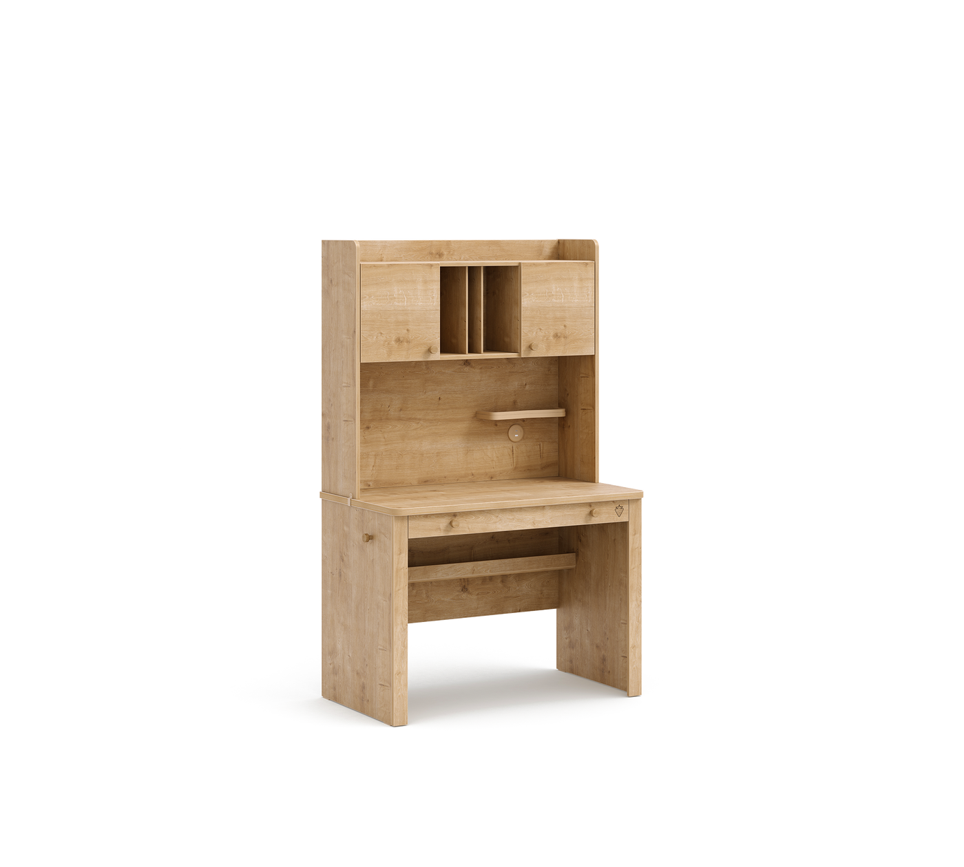 Mocha Study Unit With Cabinet