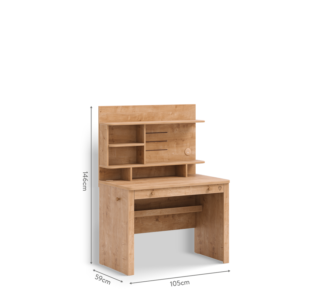 Mocha Small Study Desk (With Small Study Unit) – Cilek World