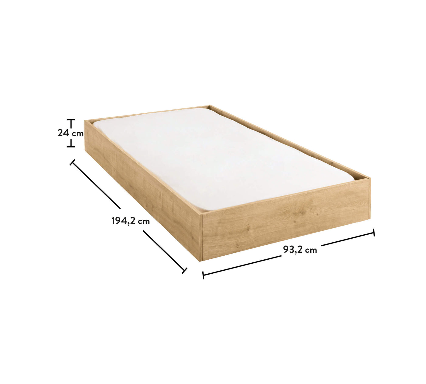 Mocha Pull-out Bed (90x190 cm)