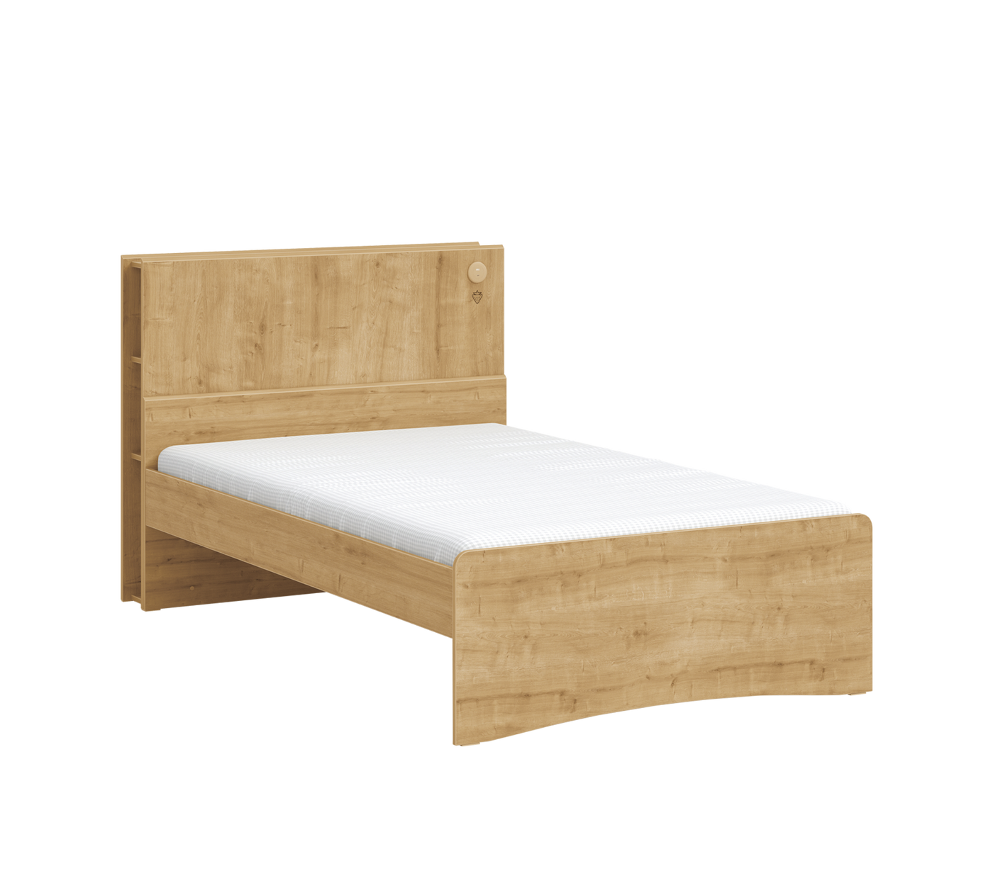 Mocha Bookshelf Headboard 120 cm