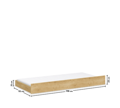 Mocha New Pull-out Bed (90x190 cm)