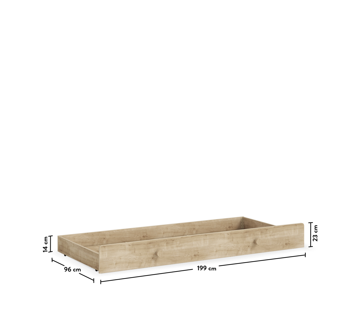 Pull Out Bed With Handle (Mocha)(90x190 cm)