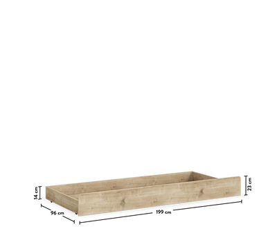 Pull Out Bed With Handle (Mocha)(90x190 cm)