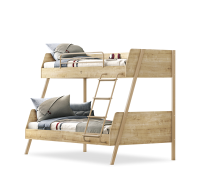 Large Bunk Bed Oak (90x200-120x200 cm)