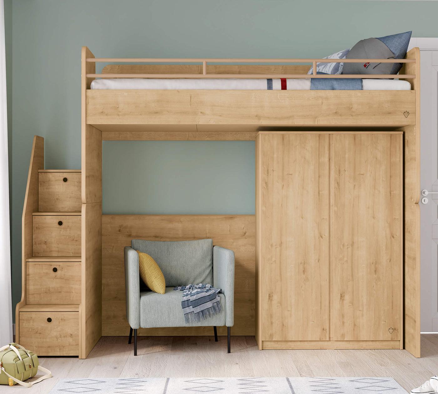 Studio Wardrobe Oak