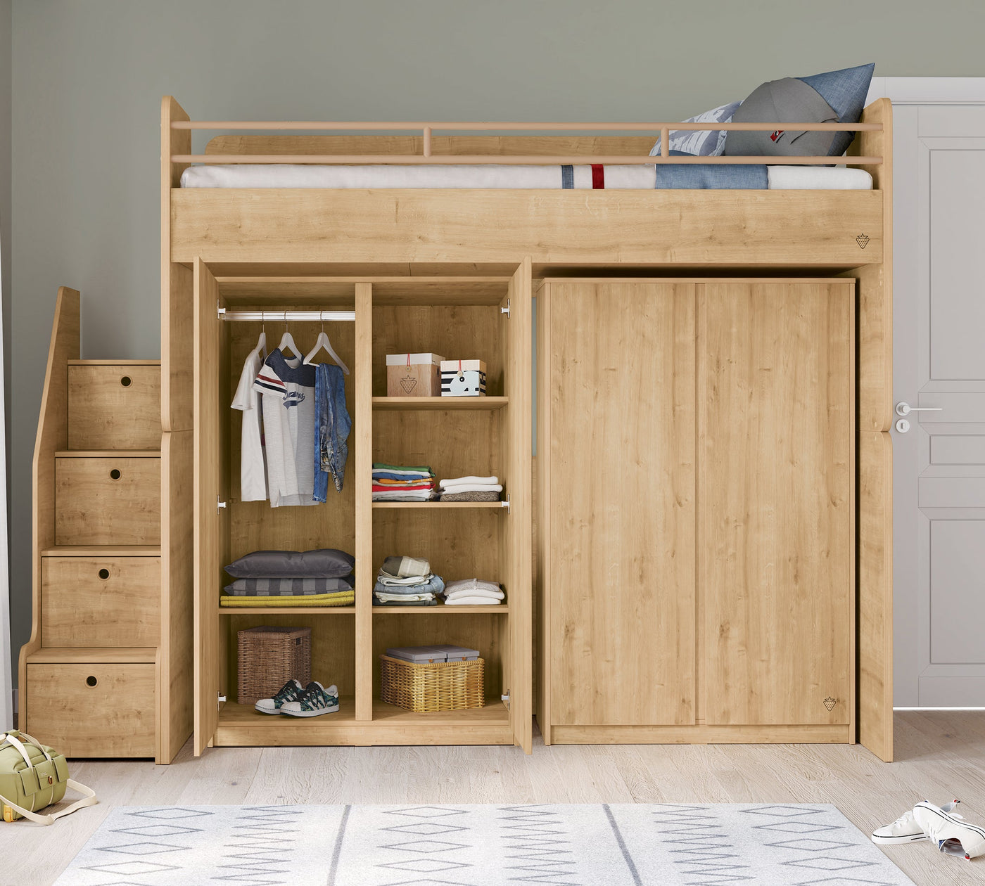 Studio Wardrobe Oak