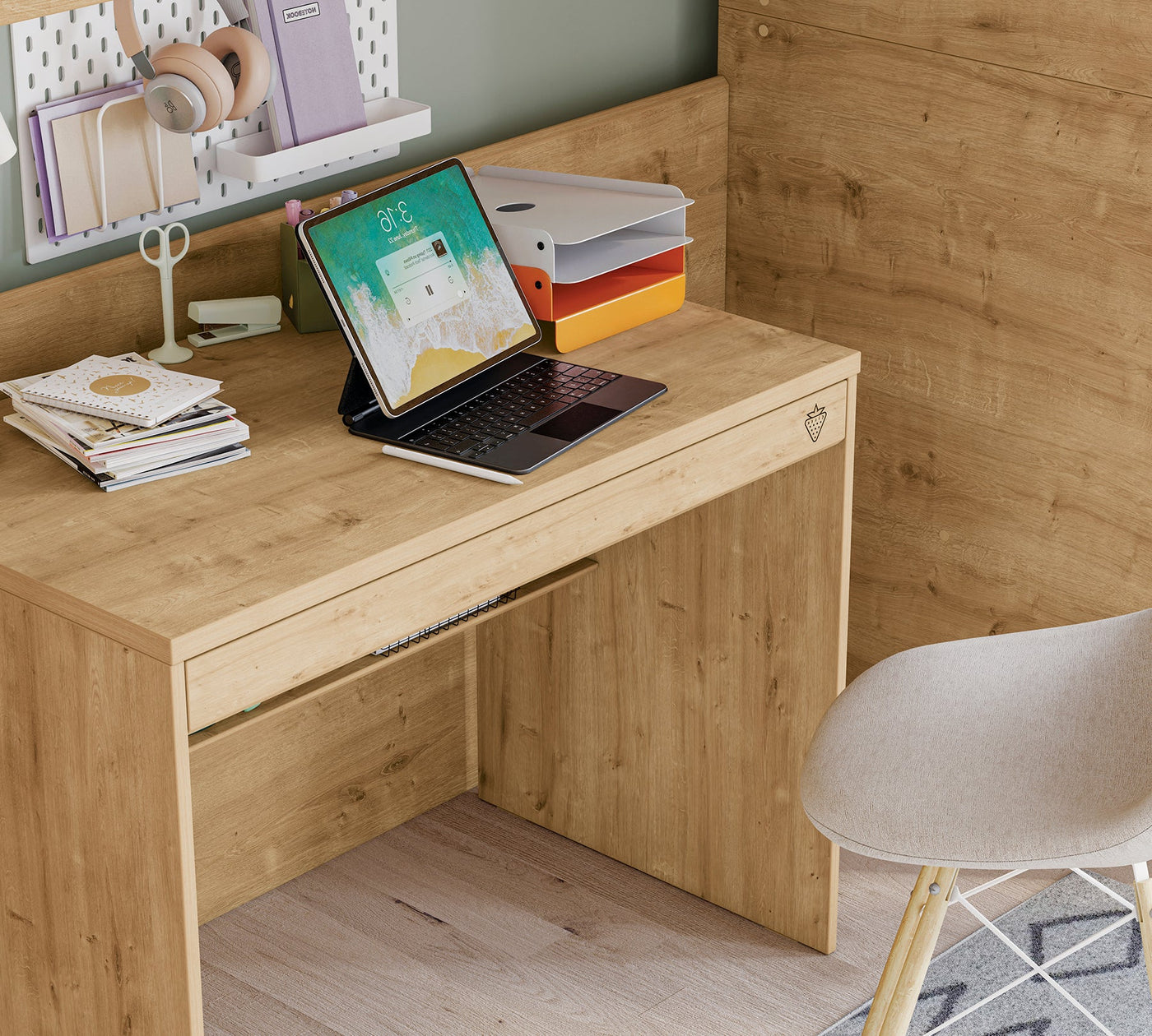 Studio Study Desk Oak