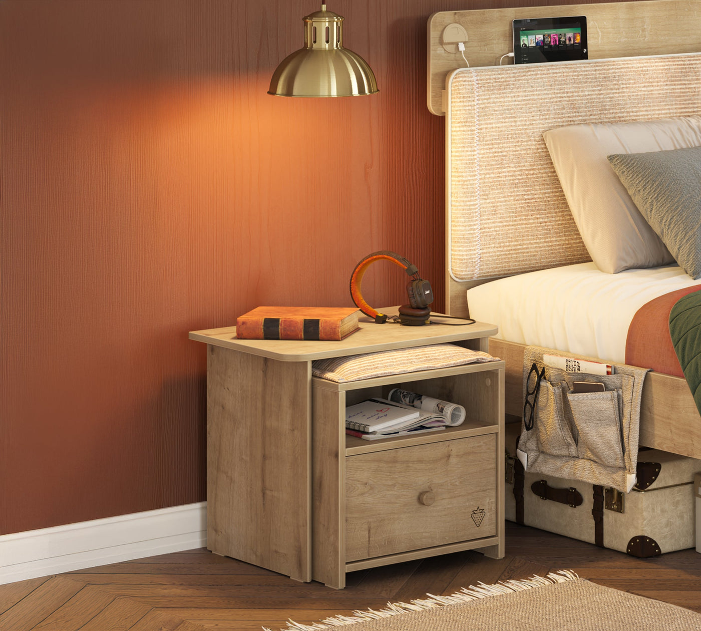 Mocha Sehpalı Nachttisch