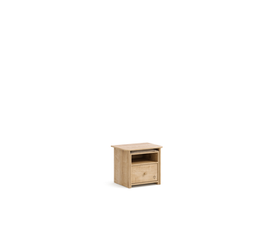 Mocha Nightstand With Table