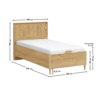 Mocha Bed With Base