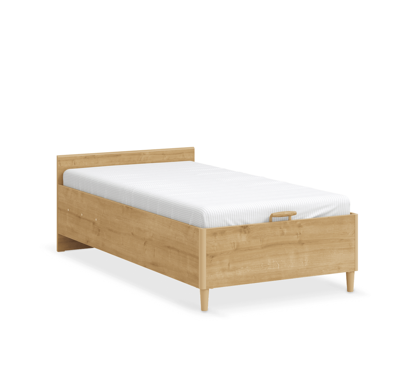 Mocha Headless Bed With Base (100x200 cm)