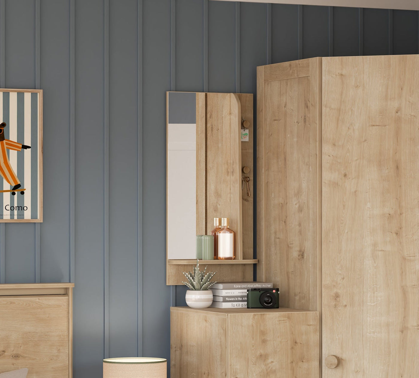 Mocha Regallı Duvar Spiegelsı