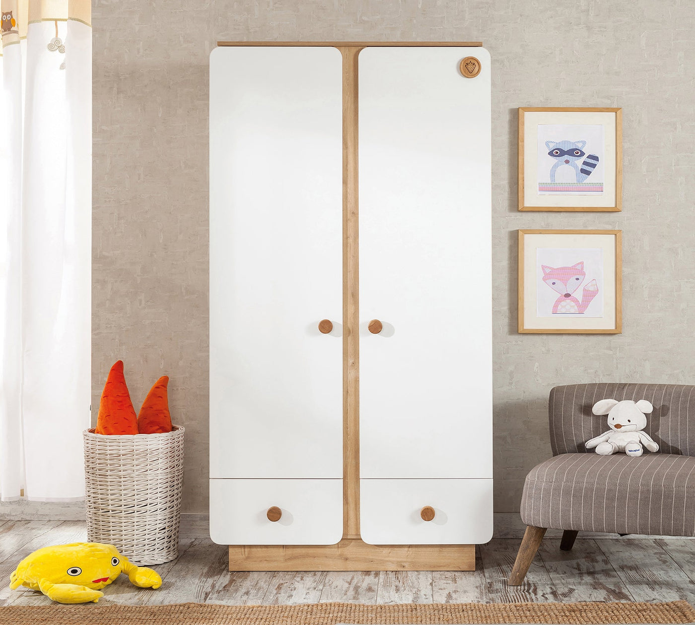 Natura Baby 2 Doors Wardrobe