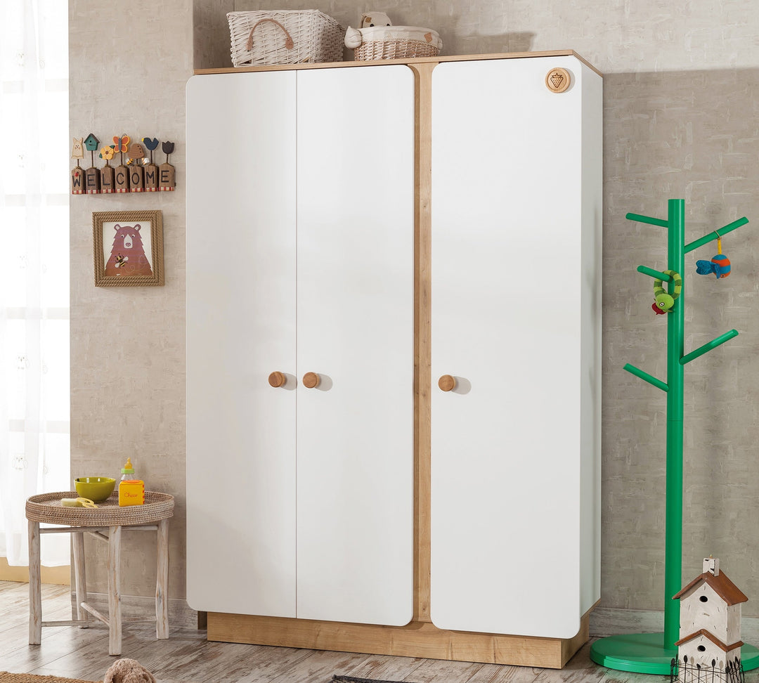 Natura Baby 3 Doors Wardrobe – Cilek World