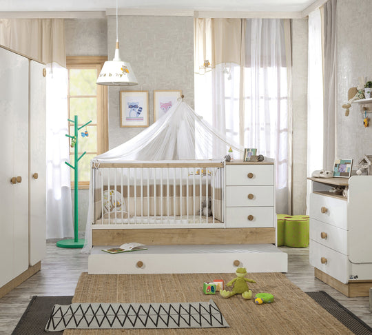 Natura Baby Sl Convertible Baby Bed (With Parent Bed)(80x180 cm