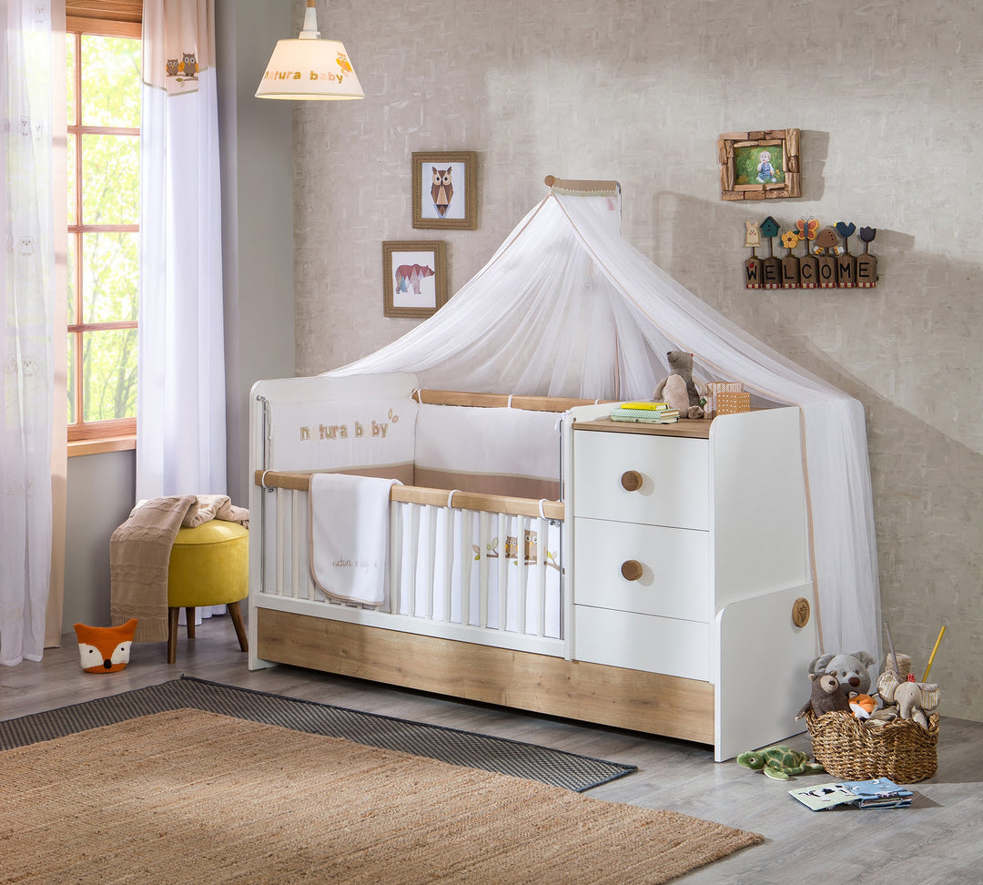 Natura Baby St Convertible Baby Bed (75x160 cm) – Cilek World