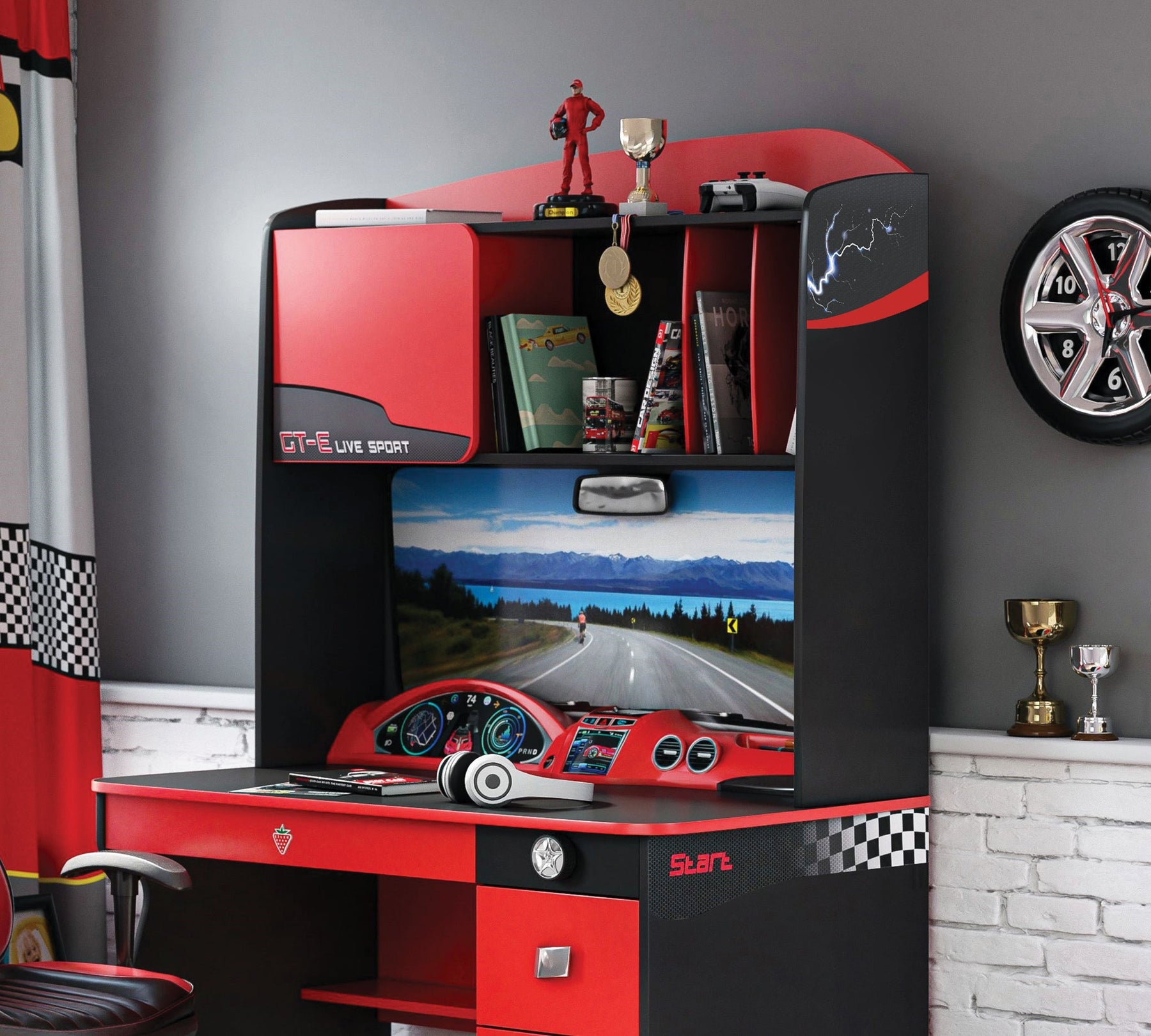 Motor Racing Desk Champion Racer Concept Desk With Unit – Cilek World
