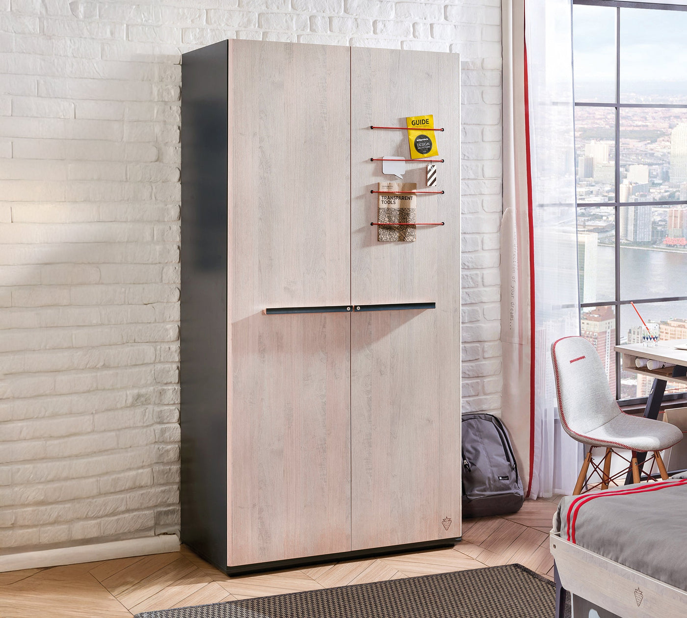 Trio 2 Doors Wardrobe | Cilek World