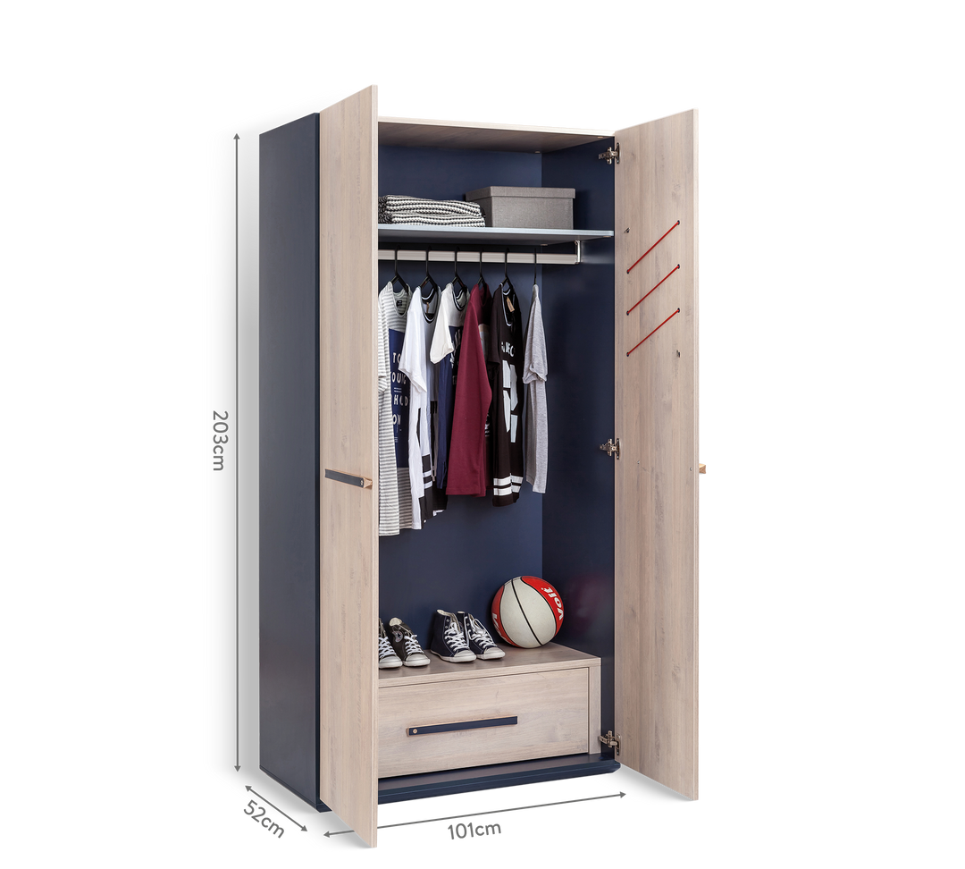 Trio 2 Doors Wardrobe – Cilek World
