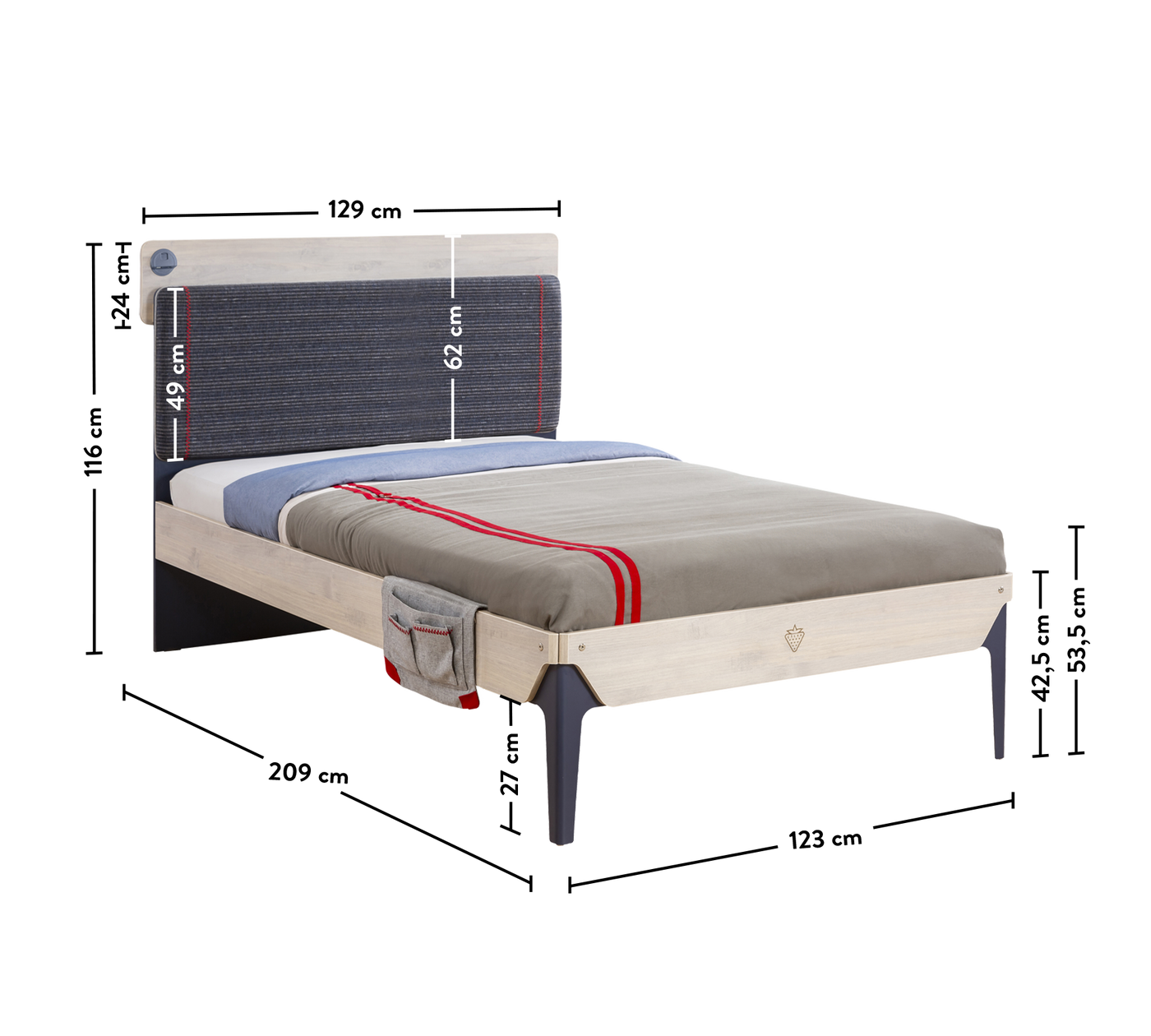 Trio Line Bed