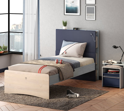 Trio Bed With Bookshelf – Cilek World