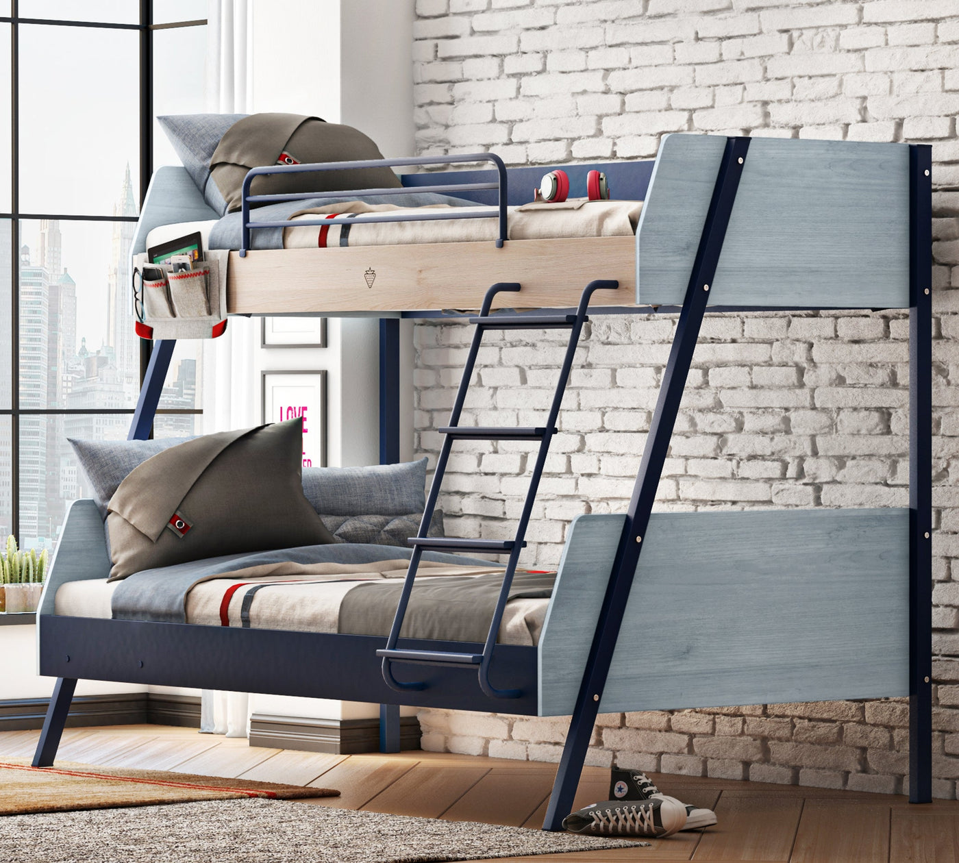 Trio Large Bunk Bed (90x200-120x200 cm)