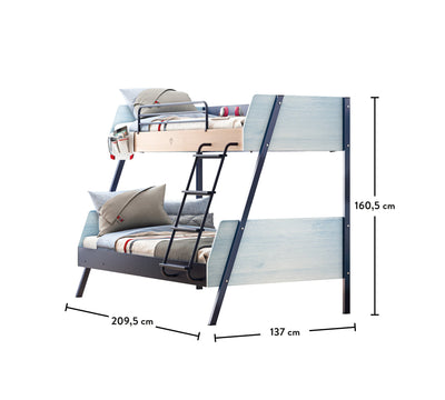 Trio Large Bunk Bed (90x200-120x200 cm)