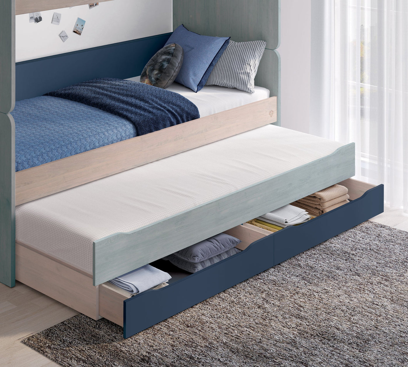 Trio Studio Pull-out Bed With Drawer (90x200 cm)