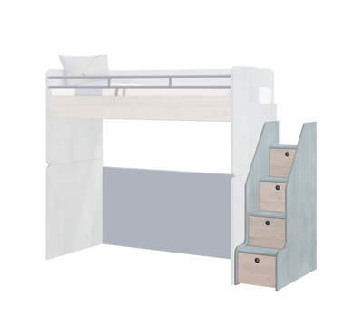 Trio Studio Staircase With Cabinet