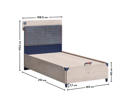 Trio Line Bed With Base