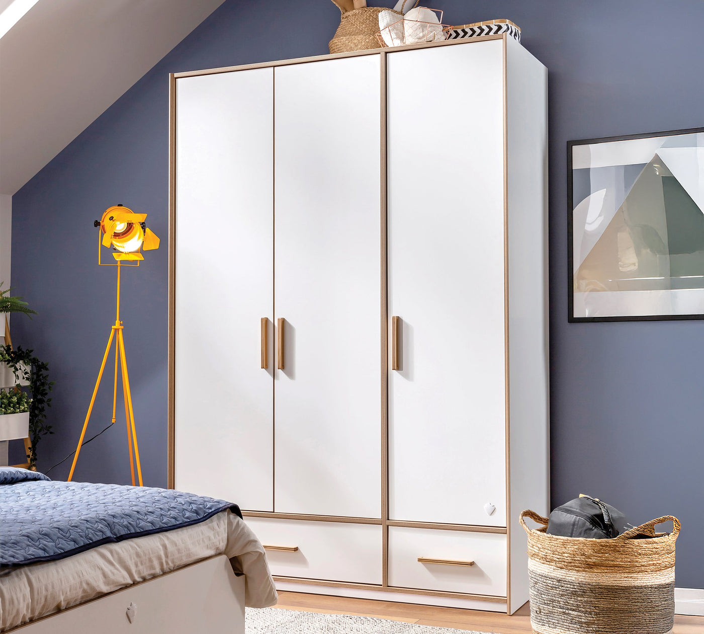 Modera 3 Kapılı Çekmeceli Dolap